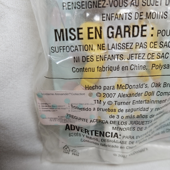 2007 Madame Alexander Wizard of Oz Doll McDonalds - Picture 7 of 9